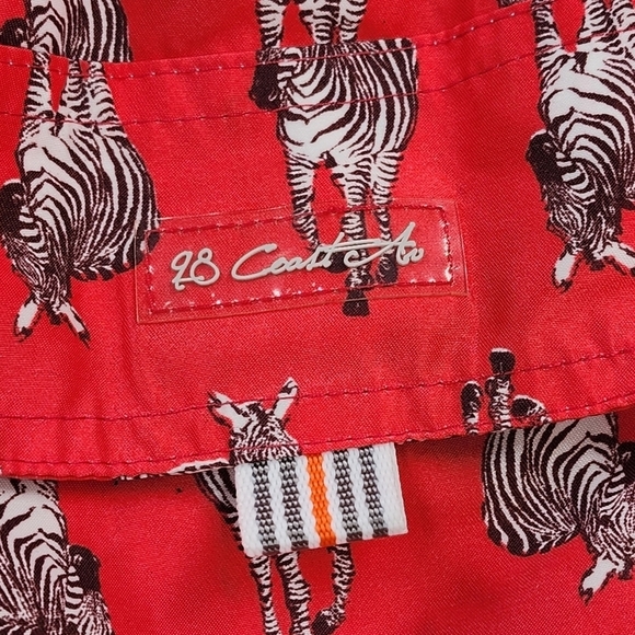 98 Coast Av. Men's Zebra Print Swim Trunks- XXXL - Picture 5 of 6
